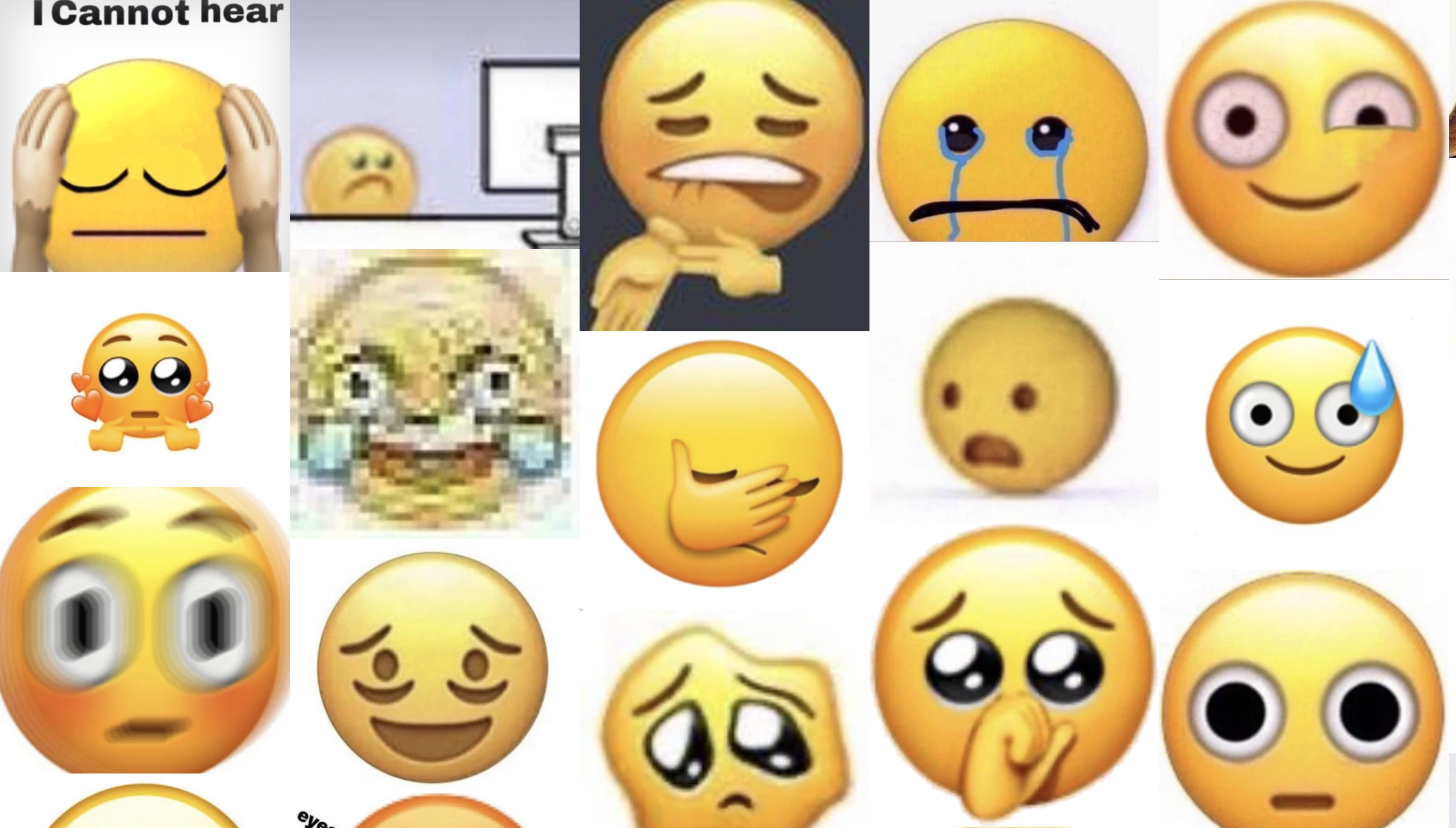 Reaction images are a dense region of the space that a few people got stuck in